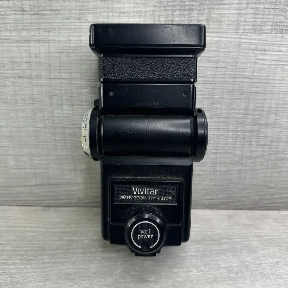 Vivitar 285-HV Zoom Thyristor Shoe Mount Flash Untested